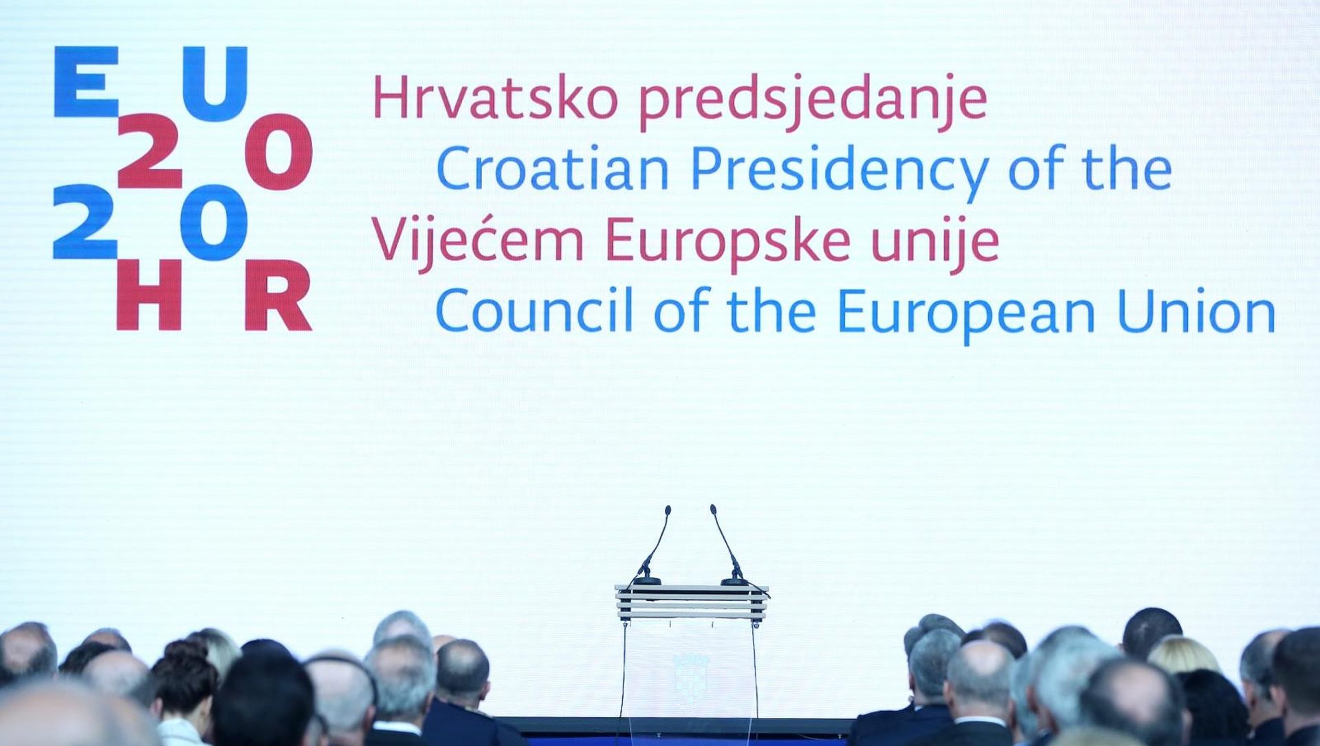 30.10.2019., Zagreb - U Nacionalnoj i sveucilisnoj knjiznici predstavljeni su prioriteti hrvatskog predsjedanja Vijecem Europske unije u prvoj polovici 2020. godine. Photo: Sanjin Strukic/PIXSELL