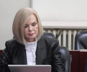 30.12.2019., Zagreb - Na Zupanijskom sudu objava presude Ivi Sanaderu i Zsoltu Hernadiju za aferu INA MOL. Odvjetnica Jadranka Slokovic. Ivo Sanader osudjen je na sest godina zatvora,  a Zsolt na dvije. 
Photo: Marko Lukunic/PIXSELL