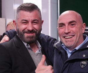 30.12.2019., Zagreb - Suceljavanje predsjednickih kandidata na RTL televiziji. Zoran Milanovic i Kolinda Grabar-Kitarovic. Nikola Jelic i Zoltan Kabok, glasnogovornici predsjedničkih kandidata. 
Photo: Goran Stanzl/PIXSELL