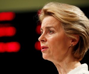 European Commission President Ursula von der Leyen briefs the media after the first meeting of her new college of commissioners in Brussels European Commission President Ursula von der Leyen attend the media briefing after the first meeting of her new college of commissioners in Brussels, Belgium, December 4, 2019. REUTERS/Francois Lenoir FRANCOIS LENOIR