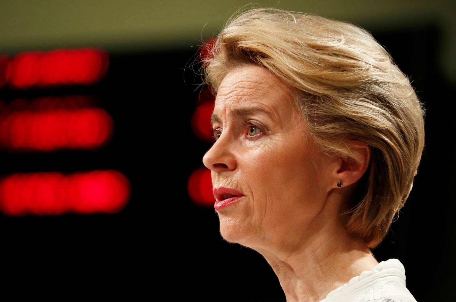 European Commission President Ursula von der Leyen briefs the media after the first meeting of her new college of commissioners in Brussels European Commission President Ursula von der Leyen attend the media briefing after the first meeting of her new college of commissioners in Brussels, Belgium, December 4, 2019. REUTERS/Francois Lenoir FRANCOIS LENOIR