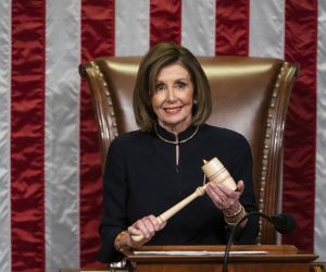 epaselect epa08080725 US Democratic Speaker of the House Nancy Pelosi presides over the votes to officially impeach US President Donald J. Trump on two articles, abuse of power and obstruction of Congress, on the floor of the House of Representatives in the US Capitol in Washington, DC, USA, 18 December 2019. Donald Trump is the third president in US History to be impeached. The House will not immediately send the articles of impeachment to the Senate, where a trial is expected early in 2020.  EPA/JIM LO SCALZO
