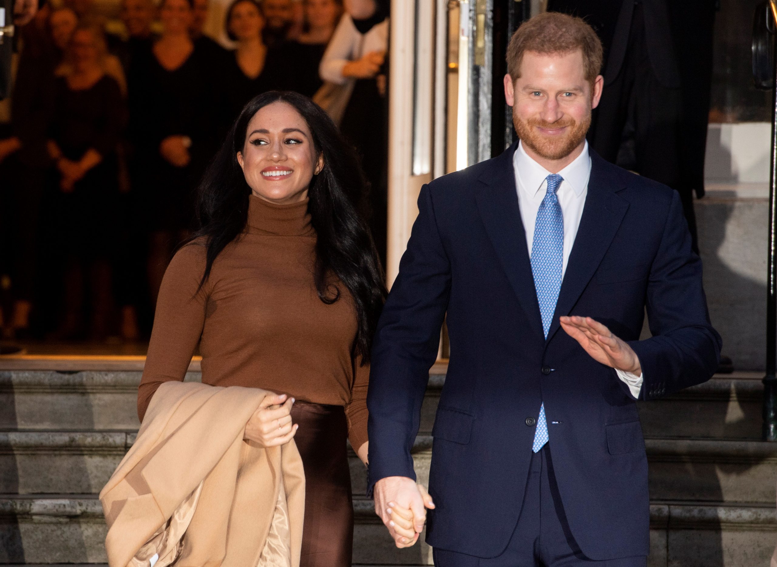 epa08112882 (FILE) Britain's Prince Harry (R) and his wife Meghan visit Canada House in London, Britain, 07 January 2020 (reissued 08 January 2020). According to reports, Duke and Duchess of Sussex have announced in a statement that they will step back as 'senior' royal family members and work to become financially independent.  EPA/FACUNDO ARRIZABALAGA