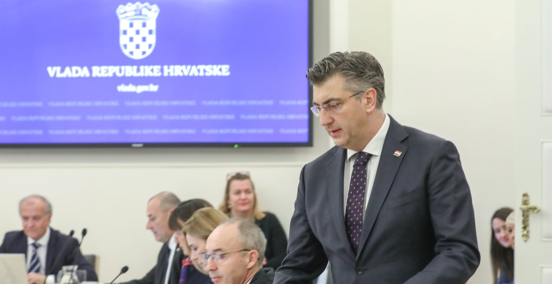 Zagreb, 16.01.2020.- Redovita sjednica Vlade RH. Na fotografiji Andrej Plenković.
foto HINA/ Admir BULJUBAŠIĆ/ abu
