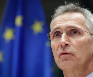 epa08147953 Jens Stoltenberg, NATO Secretary General attends a hearing during a Committee on Foreign Affairs at the European Parliament in Brussels, Belgium, 21 January 2020. Stoltenberg said NATO supports the plan of Eurowings and the Lufthansa Group to launch direct flights from Pristina in Kosovo to Belgrade in Serbia.  EPA/STEPHANIE LECOCQ