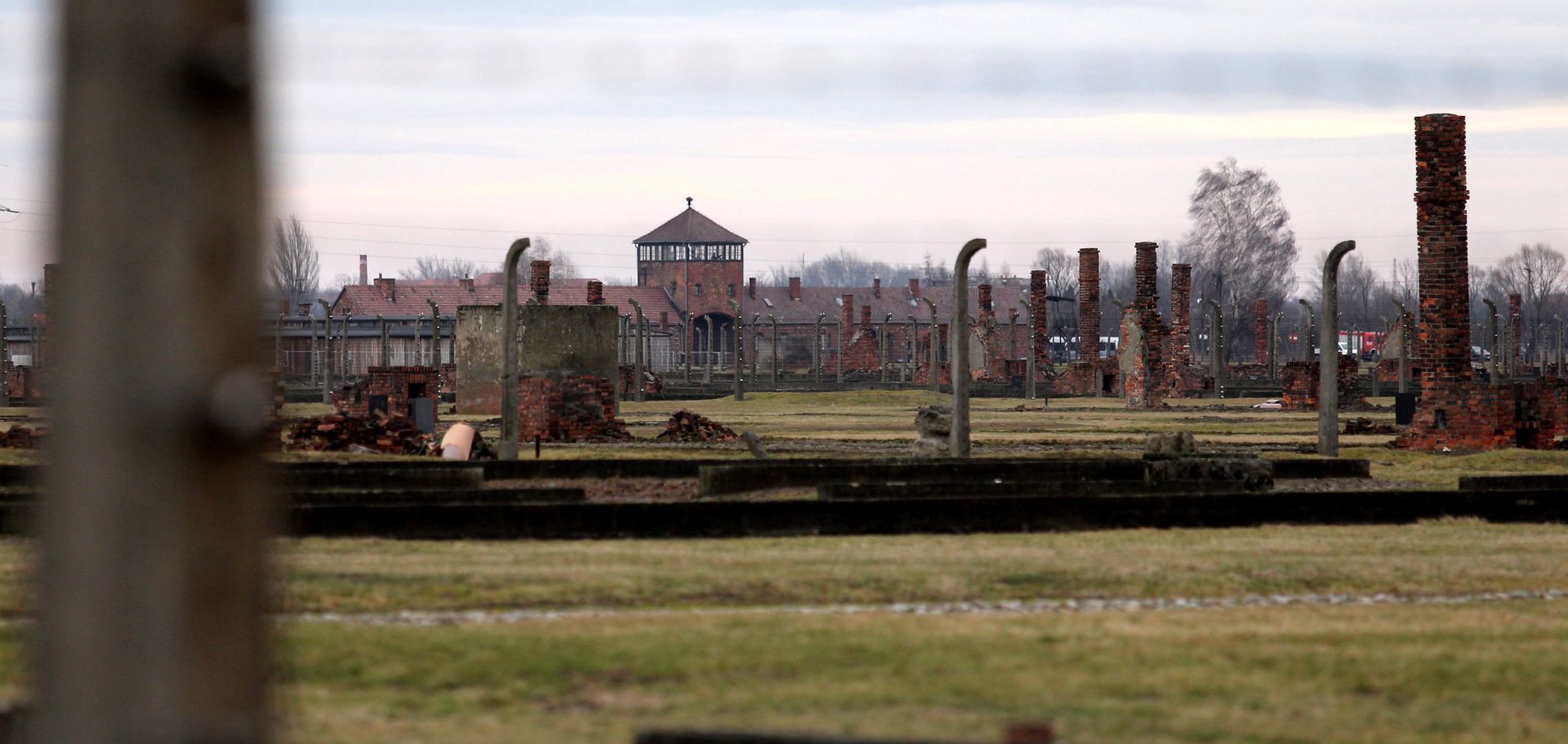 epa08149673 (FILE) A general view on the former Nazi-German concentration and death camp KL Auschwitz II-Birkenau during the ceremonies marking the 71st anniversary of the liberation of the former Nazi-German concentration and extermination camp KL Auschwitz-Birkenau, in Oswiecim, Poland, 27 January 2016 (issued 22 January 2020). Auschwitz-Birkenau, the largest German Nazi concentration and death camp, was liberated by the Soviet Red Army on 27 January 1945 and the day is commemorated as International Holocaust Remembrance Day worldwide. The biggest German Nazi death camp KL Auschwitz-Birkenau was a complex of over 40 concentration and extermination camps operated by Nazi Germany near Oswiecim in occupied Poland during World War II, and a central site in the Nazis' plan to the so-called 'Final Solution' and the Holocaust (Shoa). It is estimated that 1.3 million people were sent to Auschwitz, and 1.1 million died there including 960,000 Jews, 74,000 non-Jewish Poles, 21,000 Roma people, 15,000 Soviet prisoners of war, and up to 15,000 other Europeans. Prisoners who were not gassed in chambers died of starvation, exhaustion, disease, individual executions, beatings or were killed during medical experiments. Since 1947, the site houses a memorial and museum that also offers guided tours and an education center to deepen the peoples' knowledge about the mass atrocities committed at the Nazi camps.  EPA/ANDRZEJ GRYGIEL POLAND OUT ATTENTION: This Image is part of a PHOTO SET *** Local Caption *** 52555015