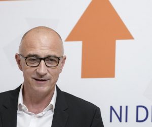 01.10.2019., Zagreb- Predsjednik Hrvatske narodne stranke – liberalnih demokrata Ivan Vrdoljak objavio je odluku Matije Posavca da izlazi iz stranke.
Photo: Sandra Simunovic/PIXSELL