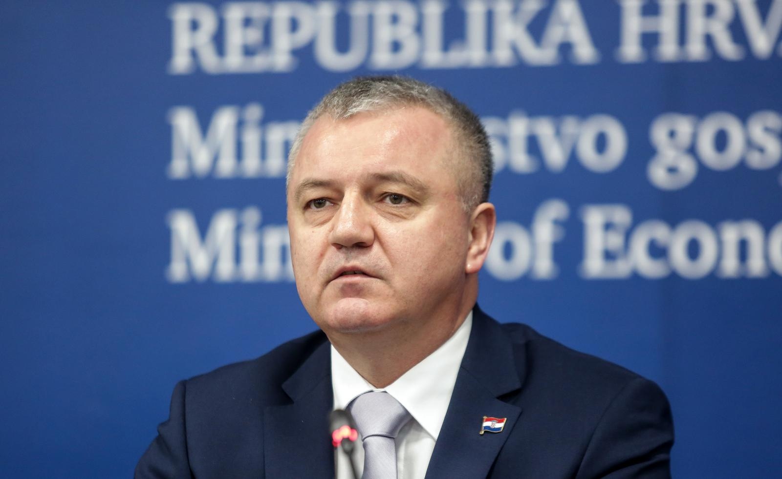 02.12.2019., Zagreb - Na konferenciji za medije u Ministarstvu gospodarstva predstavljen je projekt Start. Ministar Darko Horvat. Photo: Marin Tironi/PIXSELL