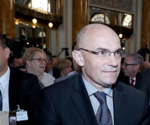 05.09.2017., Zagreb - U hotelu Esplanade odrzana je konferencija Hrvatska obrambena industrija kao izvozni brend. Ivica Kinder, ravnatelj Vojne sigurnosno-obavjestajne agencije (VSOA), Daniel Markic, ravnatelj Sigurnosno-obavjestajne agencije (SOA). Photo: Patrik Macek/PIXSELL