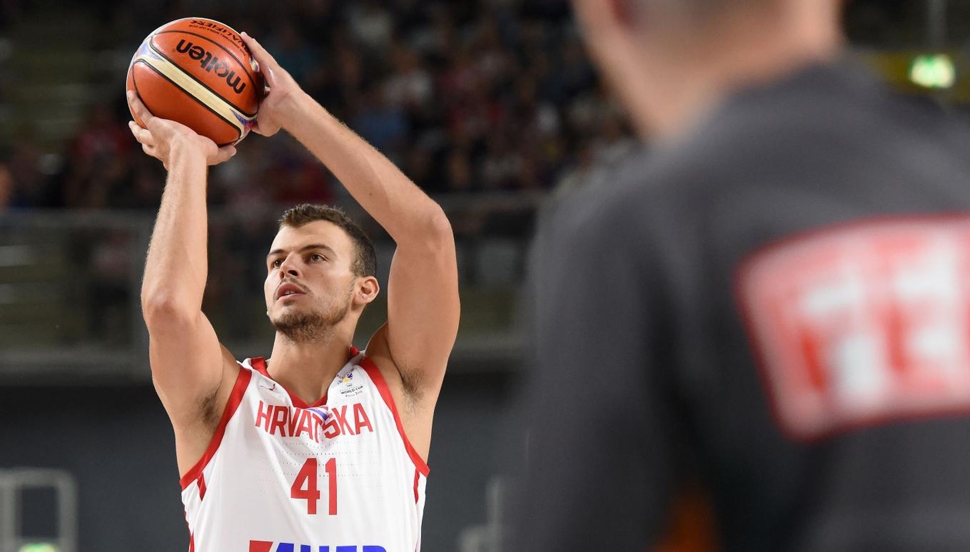 05.09.2018., Varazdin - Prijateljska kosarkaska utakmica, Hrvatska - Slovenija. Ante Toni Zizic Photo: Vjeran Zganec Rogulja/PIXSELL
