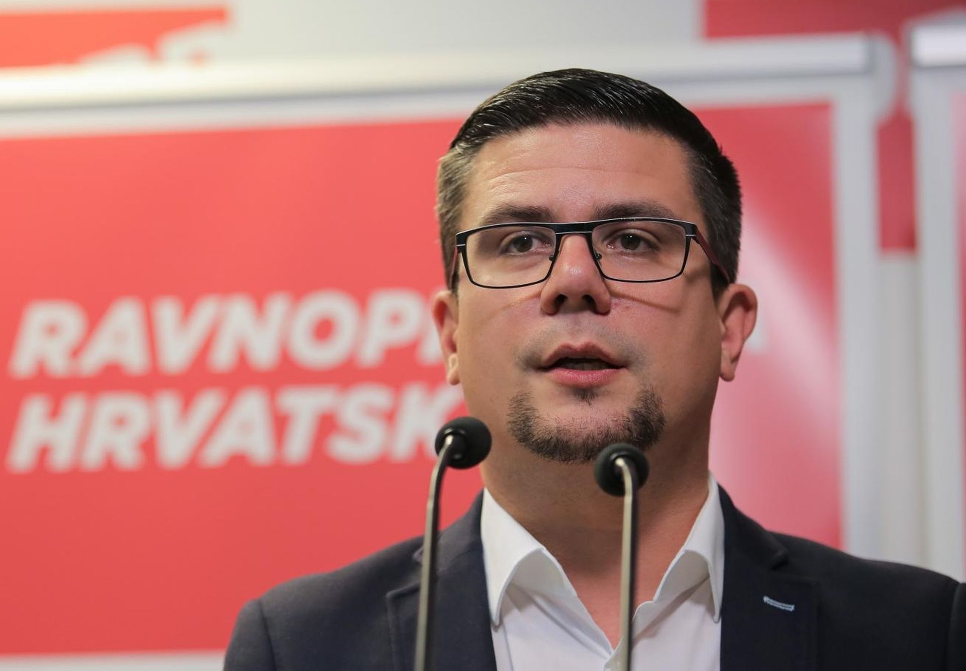 06.09.2019., Zagreb -Konferencija za medije nakon sjednice Predsjednistva. Izjave za medije Domagoja Hajdukovica i Josipa Kregara.  
Photo: Tomislav Miletic/PIXSELL