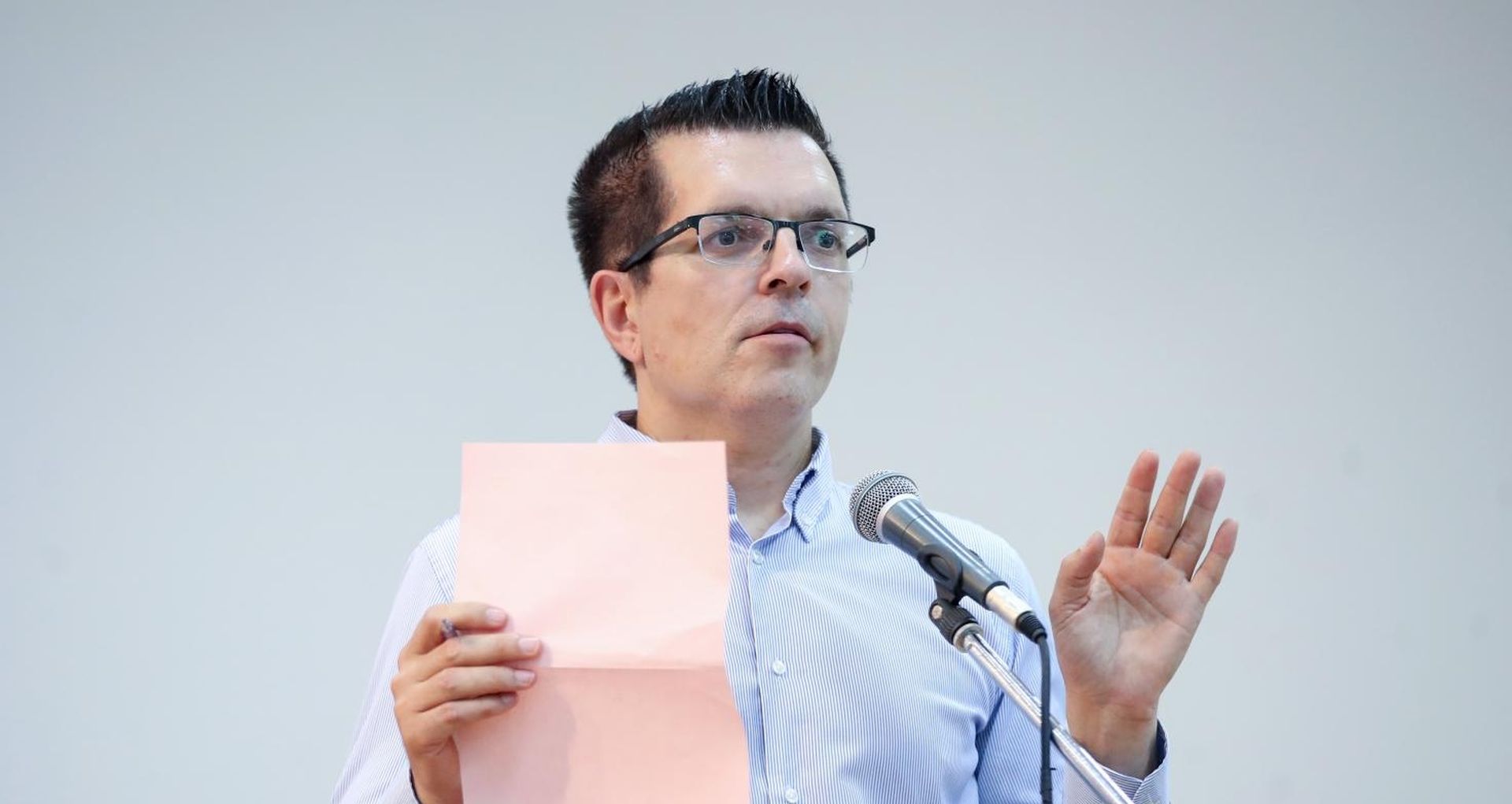 07.07.2019., Zagreb - Osnivacka skupstina nove  stranke Ivana Pernara u drustvenom domu Kasina.  Branimir Bunjac.
Photo: Igor Kralj/PIXSELL