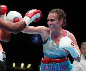 08.09.2018., Zagreb - Fight night Zagreb, borba za IBO naslov prvakinje svijeta u srednjoj kategoriji na 10 rundi: Ivana Habazin (CRO) – Gifty Amanua Ankrah (GAN). Photo: Igor Kralj/PIXSELL