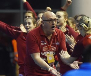 09.02.2019., Koprivnica- 6. kolo EHF Kupa, Podravka Vegeta-Nykobing Falster. Zlatko Saracevic.
Photo: Vjeran Zganec Rogulja/PIXSELL