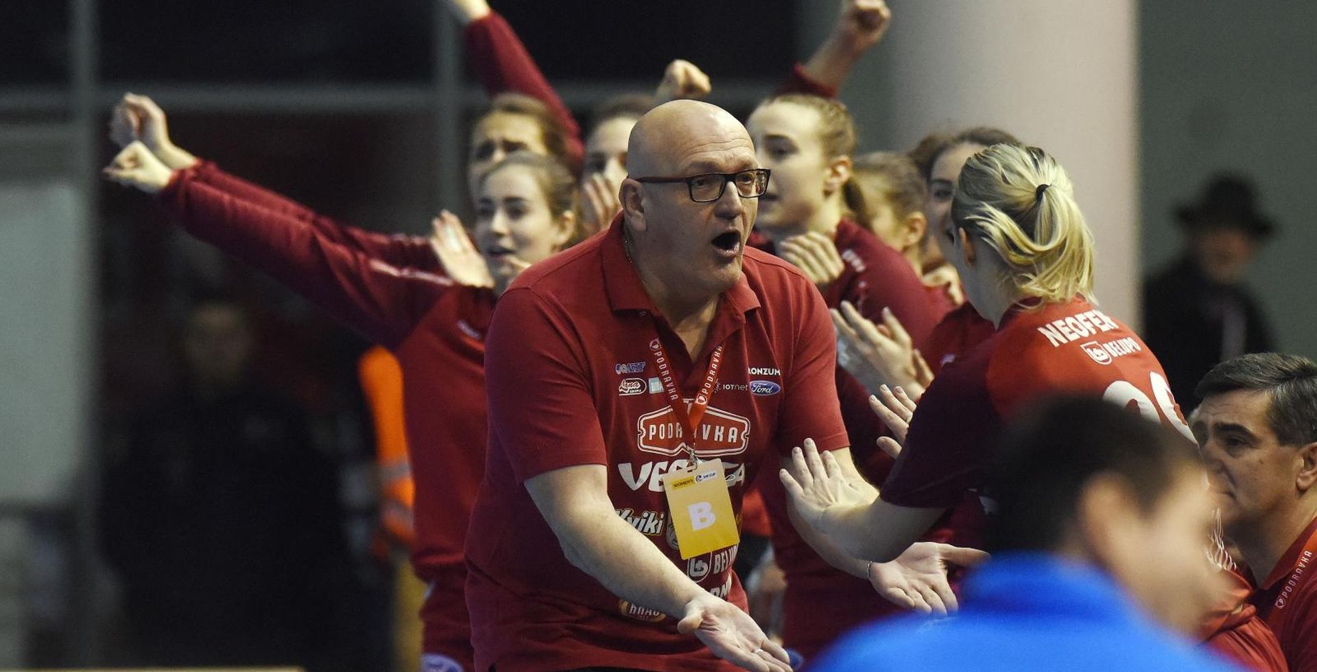 09.02.2019., Koprivnica- 6. kolo EHF Kupa, Podravka Vegeta-Nykobing Falster. Zlatko Saracevic.
Photo: Vjeran Zganec Rogulja/PIXSELL