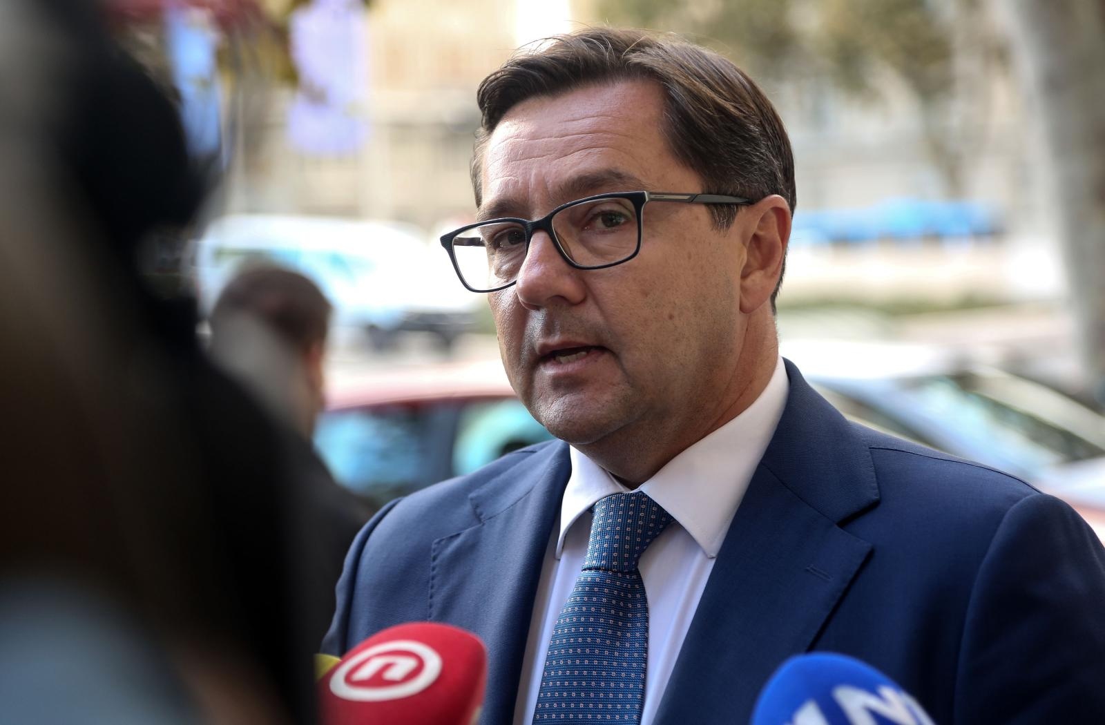 09.10.2019., Trg zrtava fasizma, Zagreb - Zajednicka sjednica Predsjednistva i Nacionalnog vijeca HDZ-a. Andrija Mikulic. 
Photo: Marin Tironi/PIXSELL