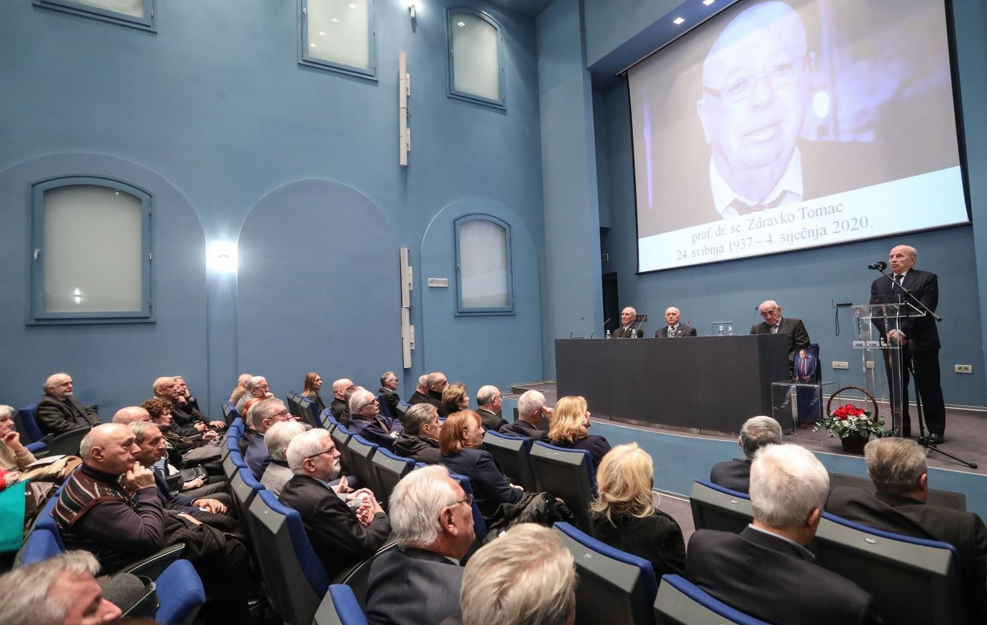 10.01.2020., Zagreb - U dvorani Vijenac Nadbiskupijskoga pastoralnoga instituta odrzana komemoracija za dr. Zdravka Tomca, koju je organizirao Forum hrvatske sloge - gradjanska udruga za dijalog, toleranciju i zajednistvo i prijatelji iz Vlade demokratskog jedinstva.Mirko Barisic
Photo: Robert Anic/PIXSELL
