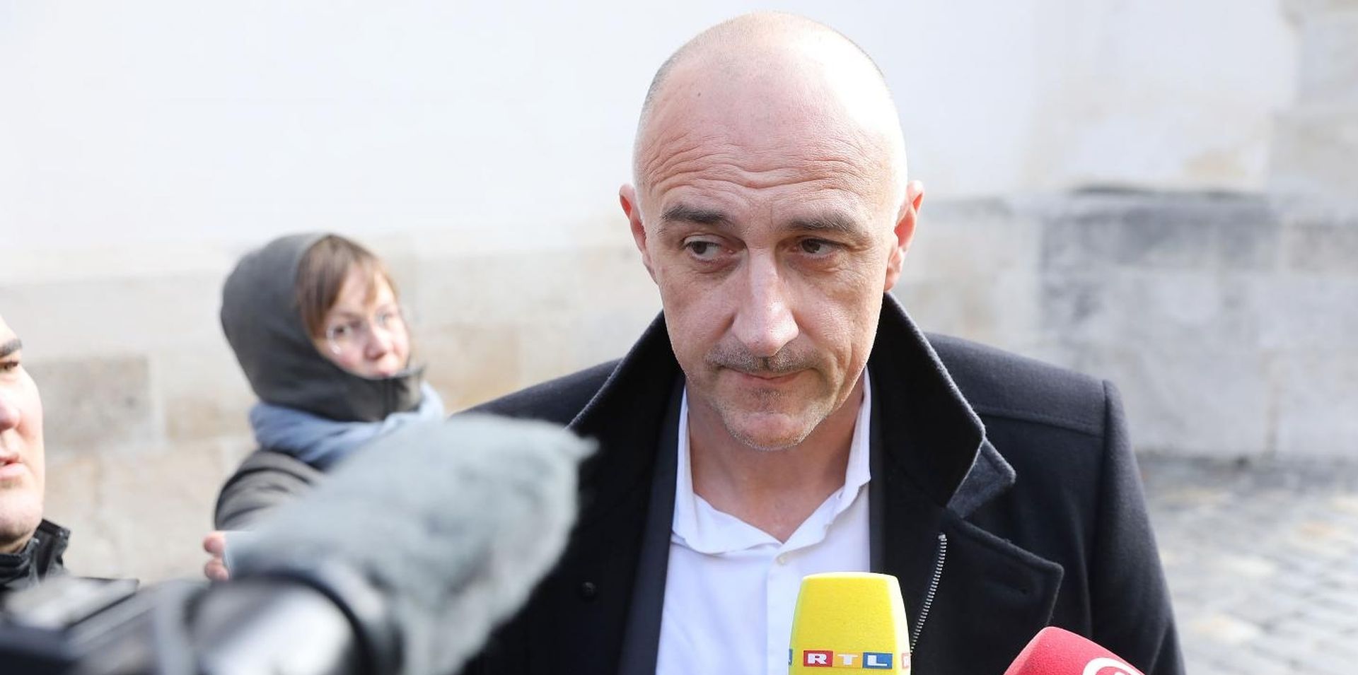 10.12.2019., Zagreb - Ivan Vrdoljak i Milorad Batinic dolaze u Banske dvore na sastanak s premijerom Plenkovicem koji ce se odrzati prije sastanka vladajuce koalicije a na kojem bi trebali rijesiti sporna pitanja dvije stranke.
Photo: Patrik Macek/PIXSELL