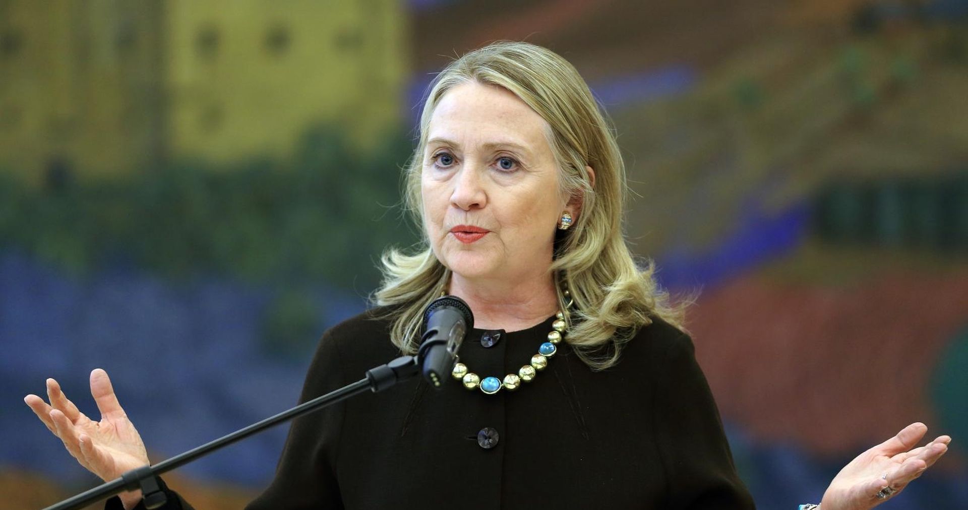 31.10.2012., Zagreb - Predsjednik Republike Hrvatske Ivo Josipovic primio je u Uredu predsjednika drzavu tajnicu Sjedinjenih Americkih Drzava Hillary Clinton koja je posjetila Zagreb u sklopu turneje po zemljama Zapadnog Balkana. Photo: Zeljko Lukunic/PIXSELL