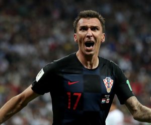 11.07.2018., stadion Luznjiki, Moskva, Rusija - Svjetsko nogometno prvenstvo 2018., polufinale, Hrvatska - Engleska.    Mario Mandzukic.
Photo: Igor Kralj/PIXSELL