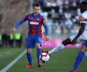 16.02.2019., Rijeka - Hrvatski telekom Prva HNL, 21. kolo, Rijeka - Hajduk. Maxwell Boadu Acosty, Fran Tudor. 
Photo: Nel Pavletic/PIXSELL