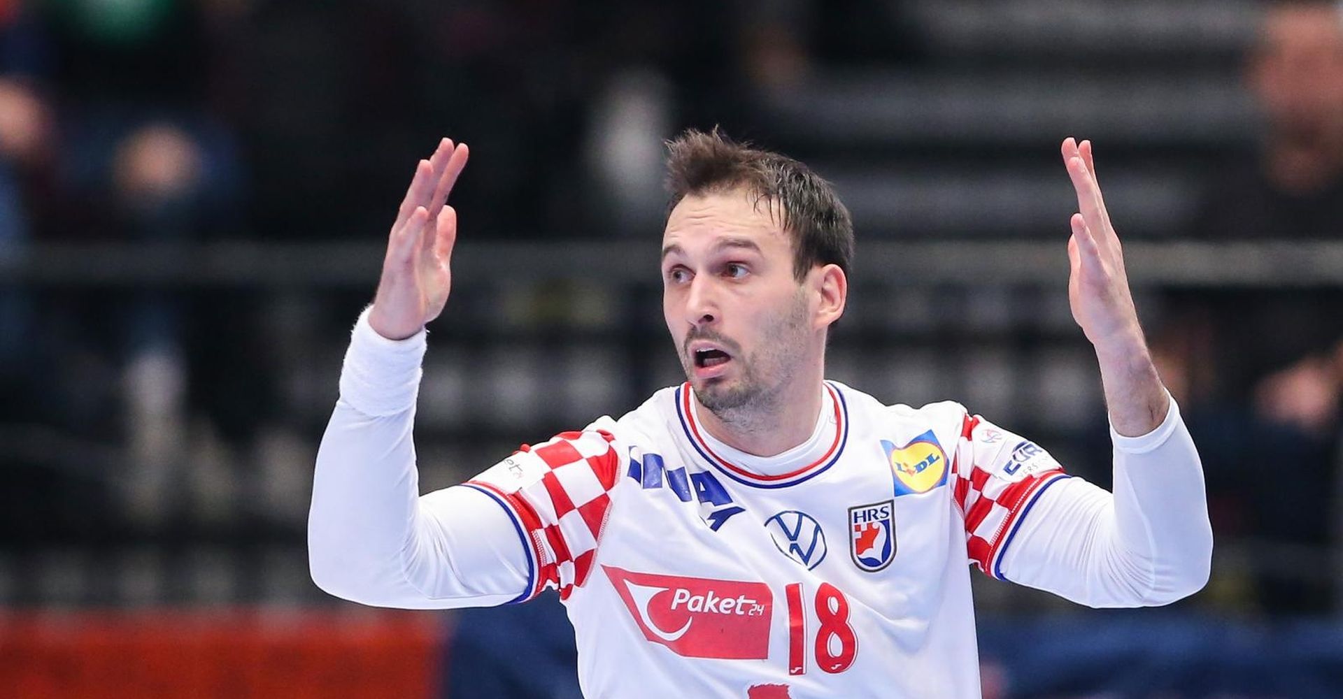 18.01.2020., Wiener Stadthalle, Bec, Austrija - Europsko rukometno prvenstvo, skupina I, 2. kolo, Hrvatska - Njemacka. Igor Karacic. 
Photo: Luka Stanzl/PIXSELL