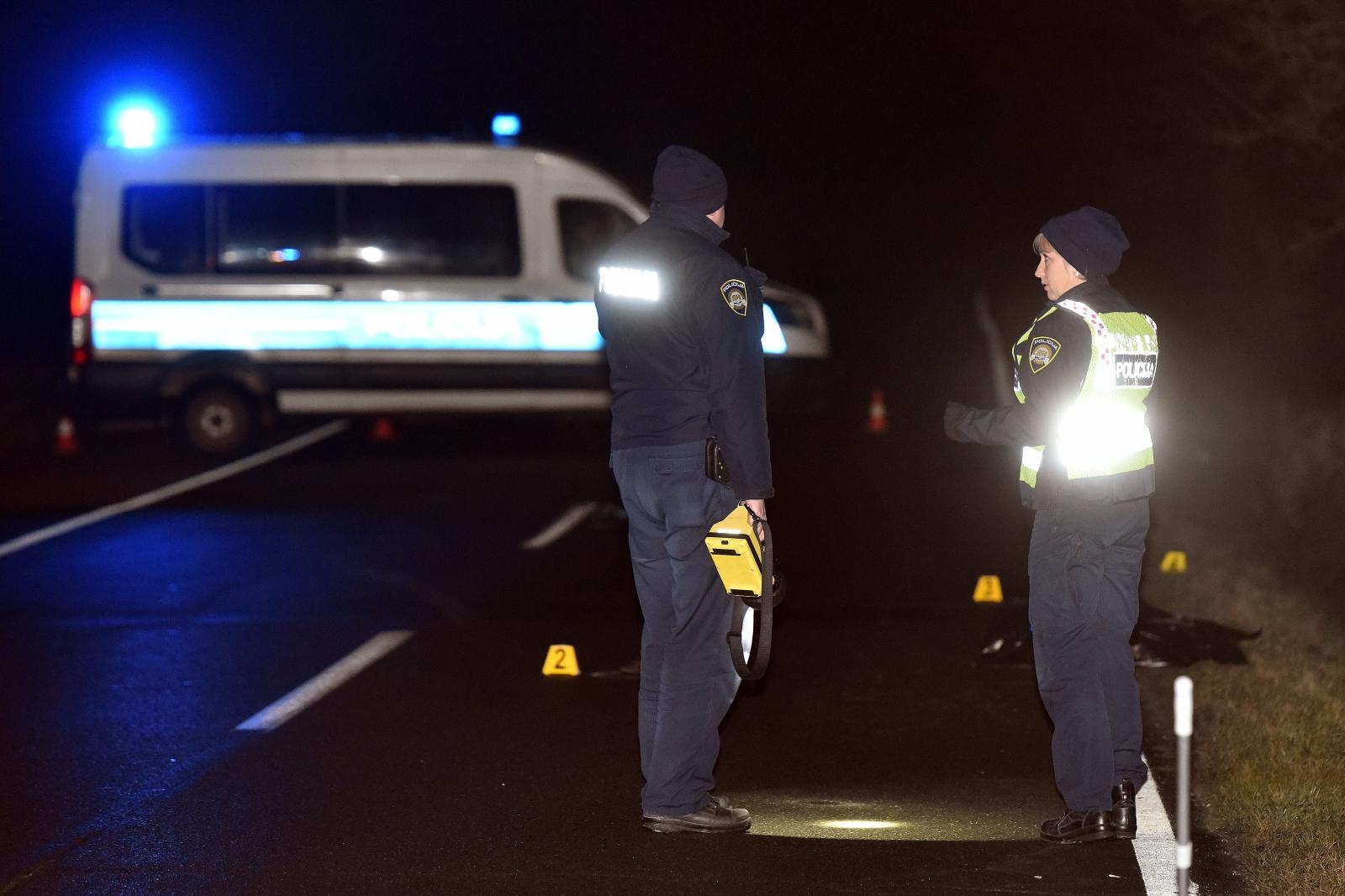 19.01.2020., Orehovica - Nepoznati vozac automobilom usmrtio 49-godisnju pjesakinju i pobjegao s mjesta nesrece.
Photo: Vjeran Zganec Rogulja/PIXSELL