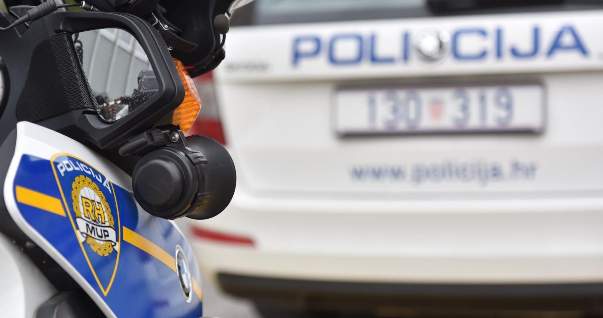 20.03.2017., Sibenik -
Policijske oznake na sluzbenim vozilima.
Photo: Hrvoje Jelavic/PIXSELL