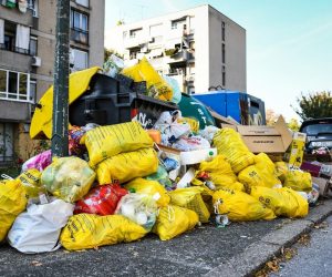 21.10.2019., Zagreb - Uobicajena slika zagrebackih kvartova zatrpanih smecem, dok se odvoz otpada i dalje obavlja 2 puta umjesto donedavnih 3 puta tjedno. Photo: Zoe Sarlija/PIXSELL