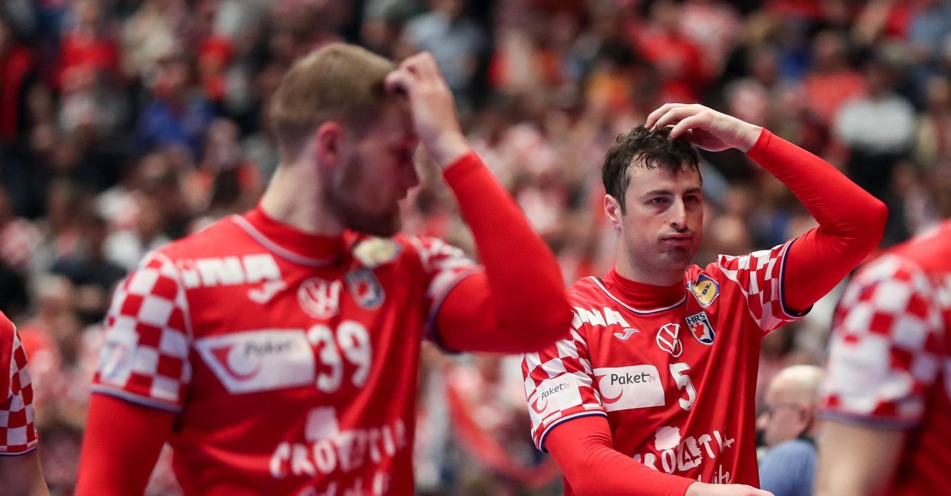 22.01.2020., Wiener Stadthalle, Bec, Austrija - Europsko rukometno prvenstvo, skupina 1, 4. kolo, Hrvatska - Spanjolska. Domagoj DuvnjakPhoto: Slavko Midzor/PIXSELL