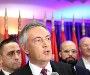 22.12.2019., Zagreb - Miroslav Skoro obratio se okupljenima u svom izbornom stozeru u hotelu Dubrovnik nakon objave nesluzbenih rezultata predsjednickih izbora. Photo: Patrik Macek/PIXSELL