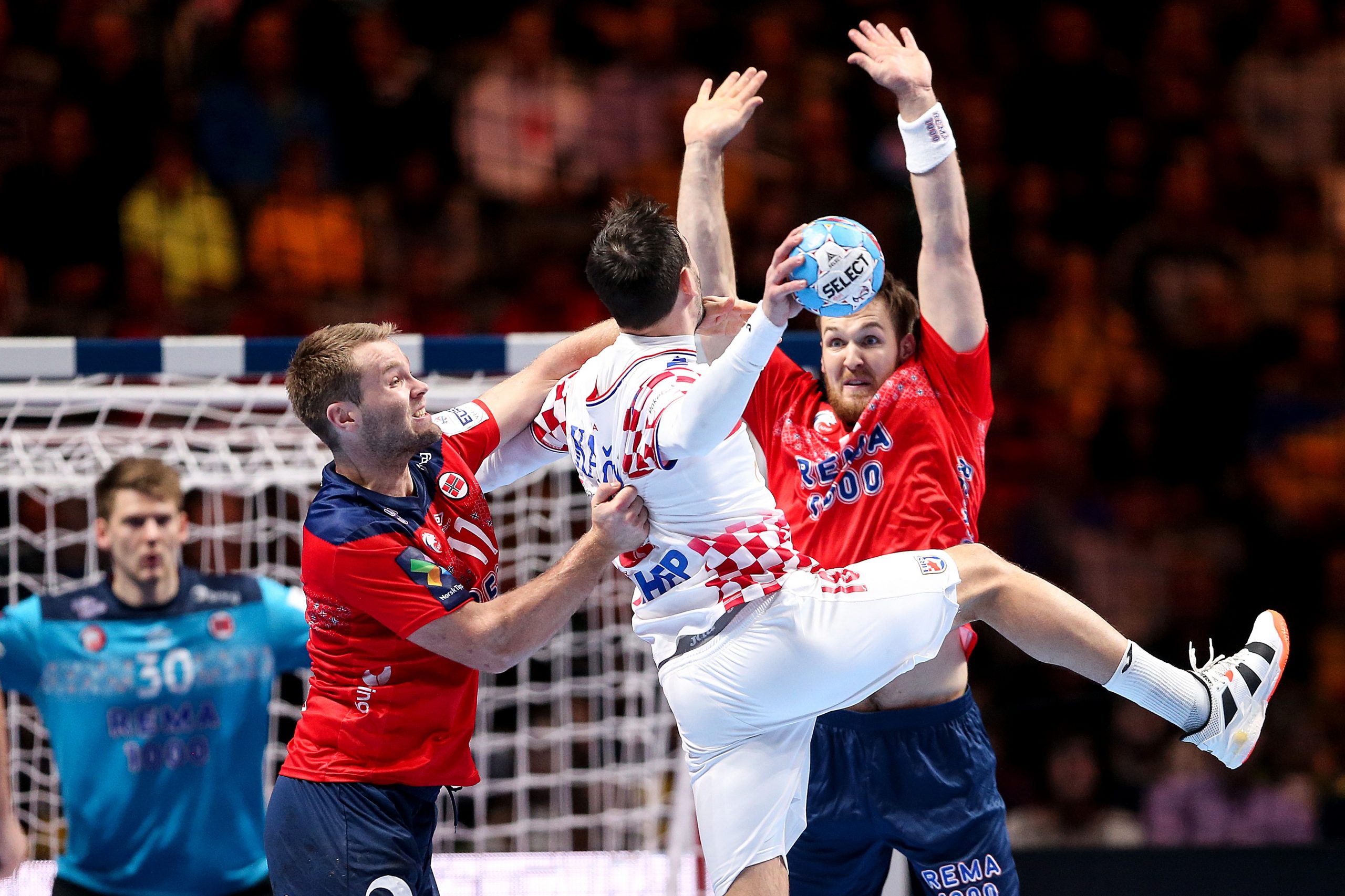 24.01.2020., Tele 2 Arena, Stockholm - Europsko rukometno prvenstvo, pulufinale, Norveska - Hrvatska. Igor Karacic. 
Photo: Luka Stanzl/PIXSELL
