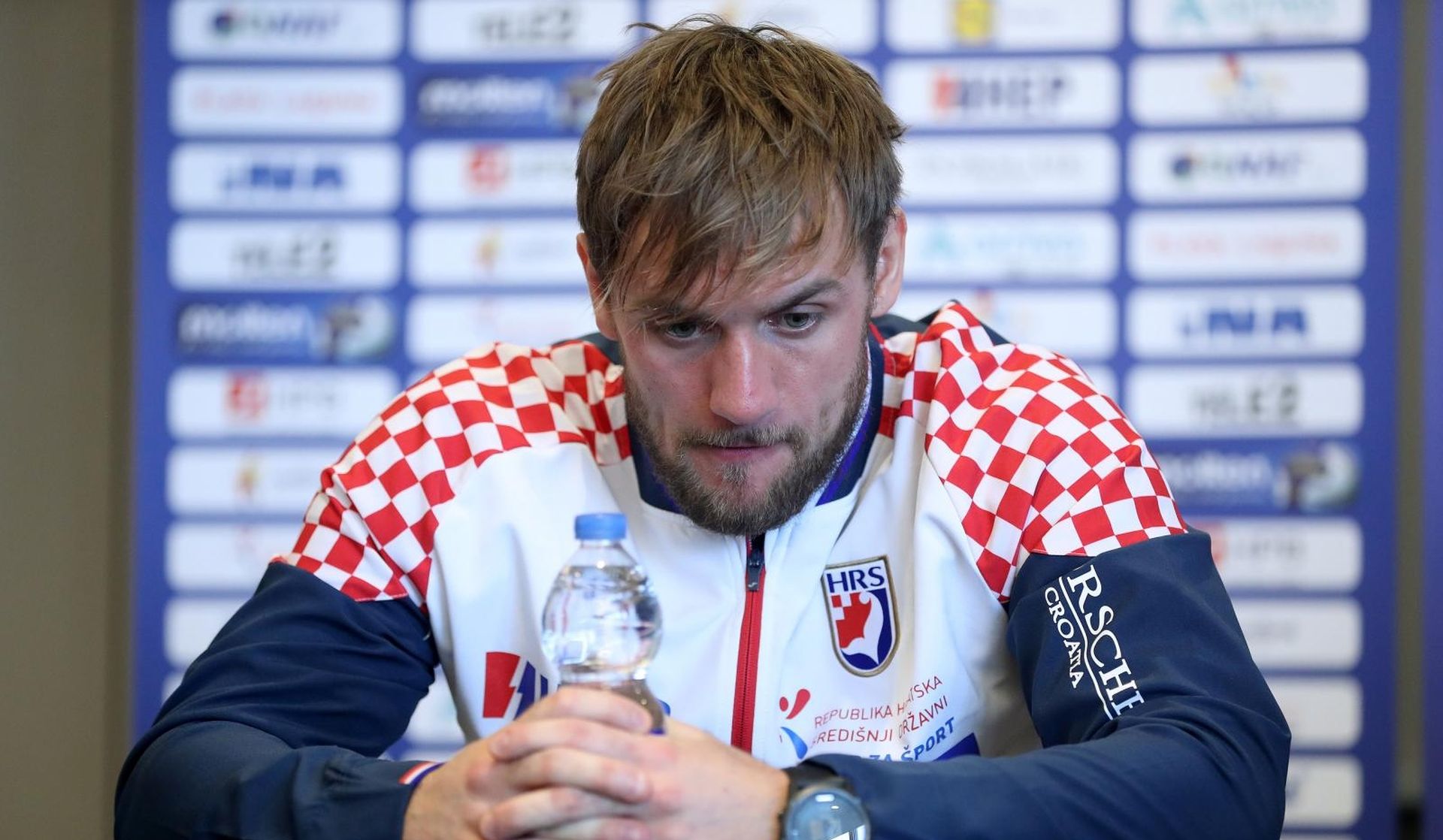 25.01.2018., hotel Westin, Zagreb - Konferencija za medije hrvatske rukometne reprezentacije. 
Luka Cindric. 
Photo: Igor Kralj/PIXSELL