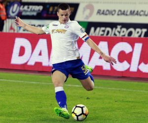 25.11.2017., gradski stadion Poljud, Split - Hrvatski Telekom Prva liga, 17. kolo, HNK Hajduk - NK Osijek. Ante Erceg. 
Photo: Miranda Cikotic/PIXSELL