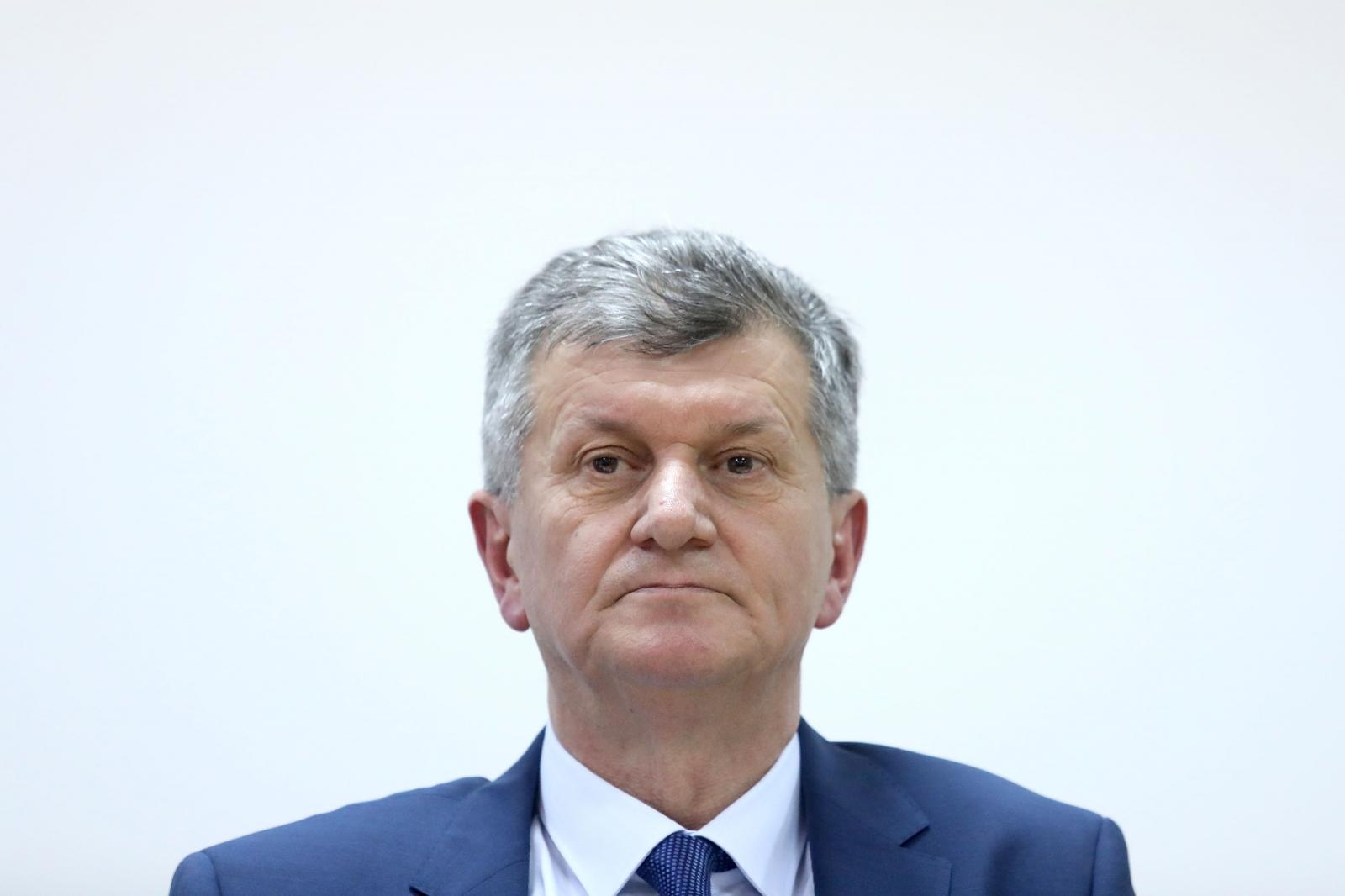 27.01.2020., Zagreb - Ministar zdravstva Milan Kujundzic objavio je na konferenciji za medije da je premijeru dao mandat na raspolaganje. Photo: Patrik Macek/PIXSELL