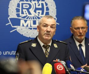 28.10.2019.,Zagreb -  Nakon sto je zamjenik ravnatelja policije Josip Celic podnio ostavku odrzana je izvanredna konferencija za novinare na kojoj su govorili glavni ravnatelj policije Nikola Milina i ministar unutarnjih poslova Davor Bozinovic.
Photo: Jurica Galoic/PIXSELL