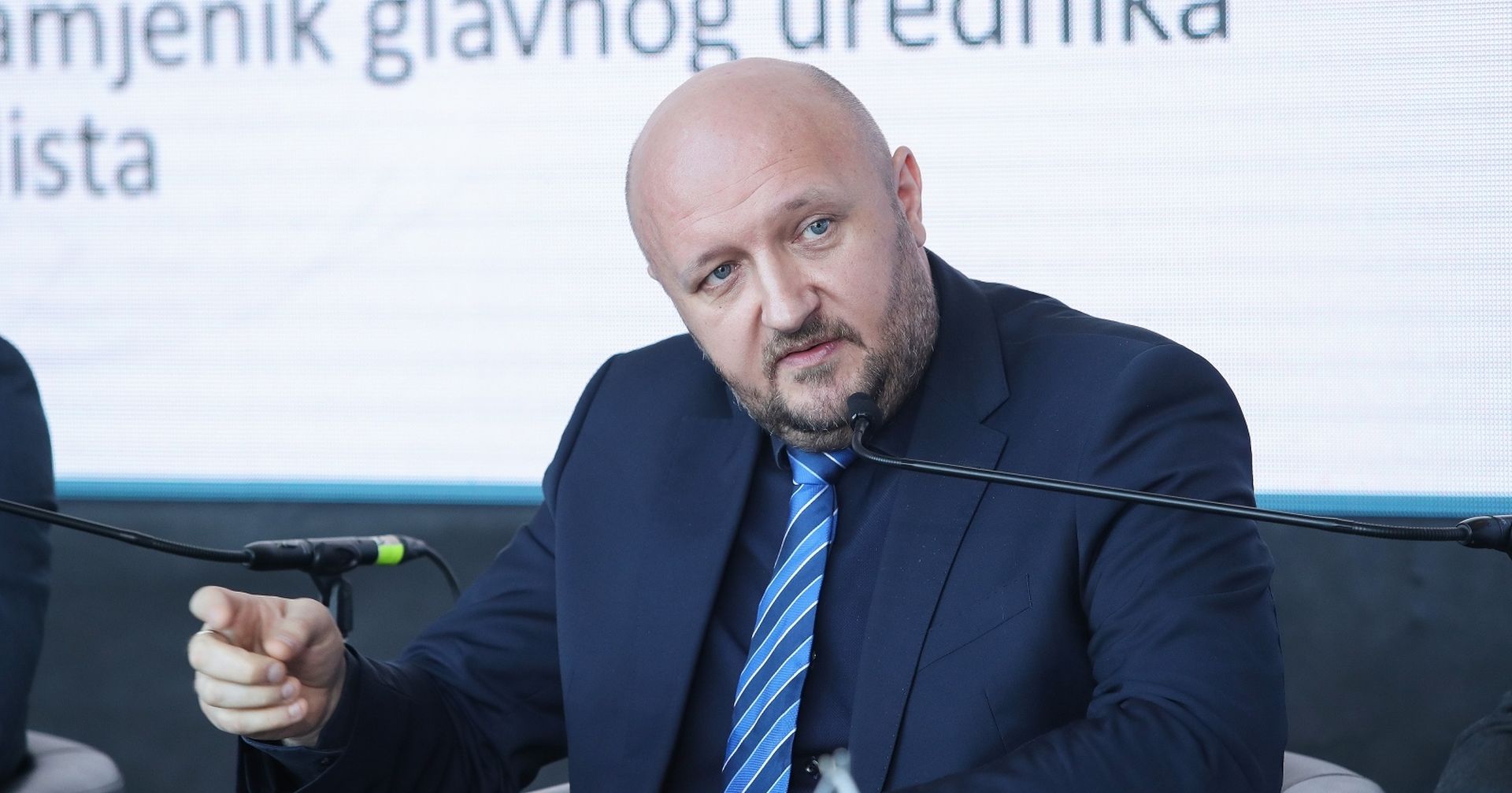 29.11.2019., Zagreb - U Nacionalnoj i sveucilisnoj knjiznici odrzana je konferencija "Hrvatska kakvu trebamo: Predsjedanje Hrvatske EU" u ogranizaciji Vecernjeg lista. Predsjednik Uprave DIV Grupe Tomislav Debeljak Photo: Luka Stanzl/PIXSELL