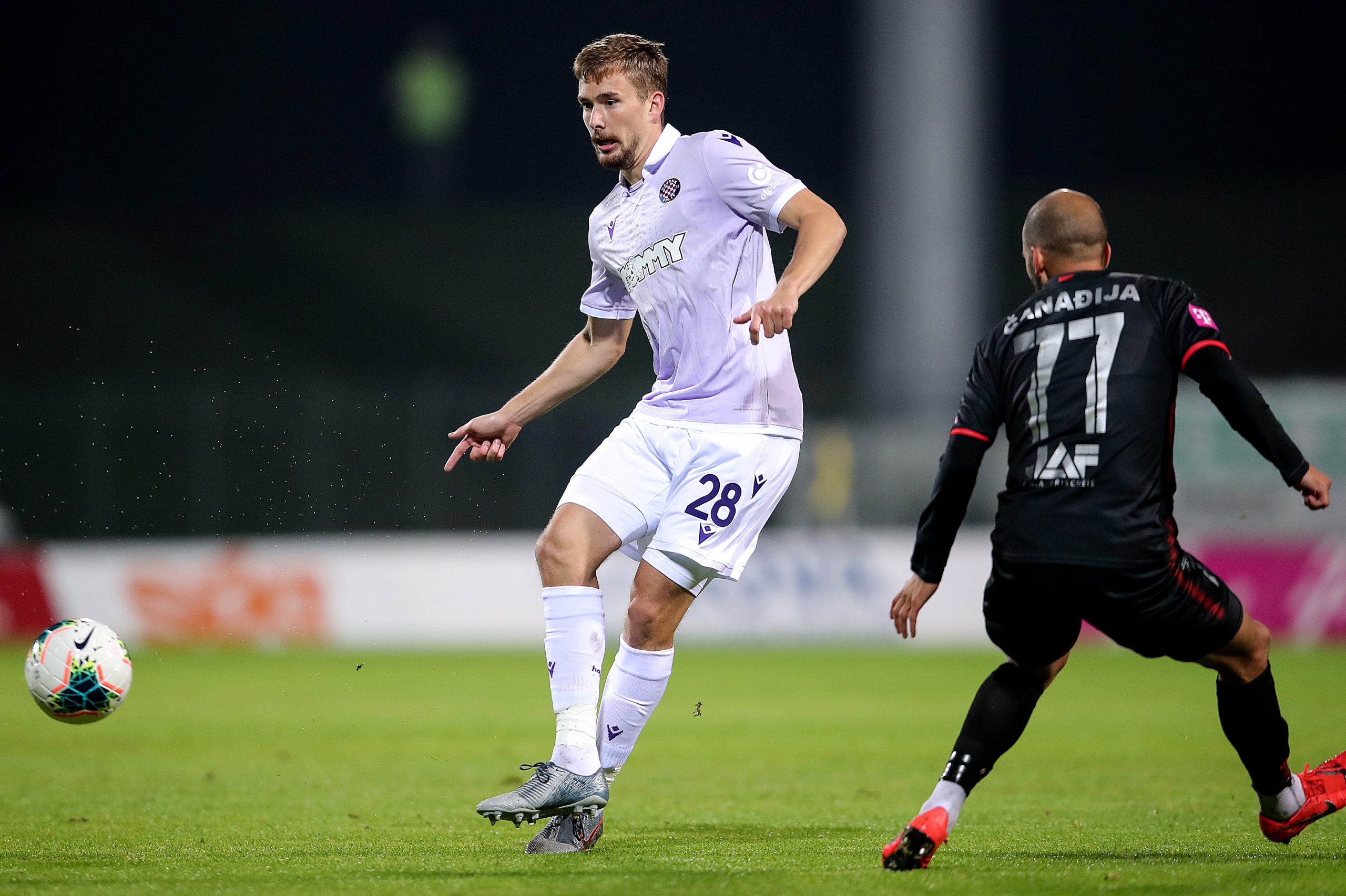 30.10.2019., Gradski stadion, Velika Gorica - Utakmica osmine finala hrvatskog nogometnog kupa, HNK Gorica - HNK Hajduk. Filip Bradaric. 
Photo: Goran Stanzl/PIXSELL