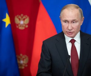 Russian President Putin and German Chancellor Merkel hold a joint news conference in Moscow Russian President Vladimir Putin speaks at a joint news conference with German Chancellor Angela Merkel in the Kremlin in Moscow, Russia, January 11, 2020. Pavel Golovkin/Pool via REUTERS POOL