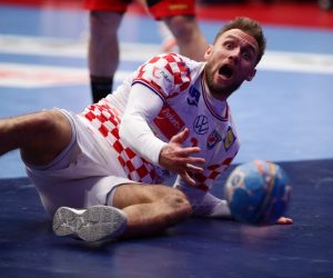 Men's 2020 EHF European Handball Championship - Main Round - Croatia v Germany Handball - Men's 2020 EHF European Handball Championship - Main Round - Croatia v Germany - Wiener Stadthalle, Vienna, Austria - January 18, 2020   Croatia's Luka Cindric reacts   REUTERS/Lisi Niesner LISI NIESNER