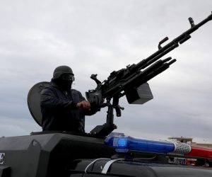 A member of the central security support force holds a weapon during the security deployment in the Tajura neighborhood, east of Tripoli A member of the central security support force holds a weapon during the security deployment in the Tajura neighborhood, east of Tripoli, Libya December 30, 2019.  REUTERS/Ismail Zitouny ISMAIL ZITOUNY