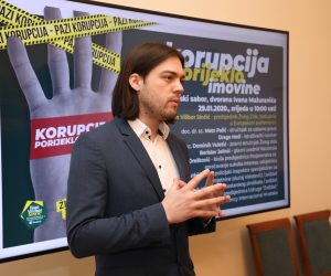 Zagreb, 29.01.2020.-  Hrvatski sabor, okrugli stol u organizaciji Živog zida na temu Korupcija i porijeklo
imovine. Na fotografiji Ivan Vilibor Sinčić.
foto HINA/ Admir BULJUBAŠIĆ/ abu