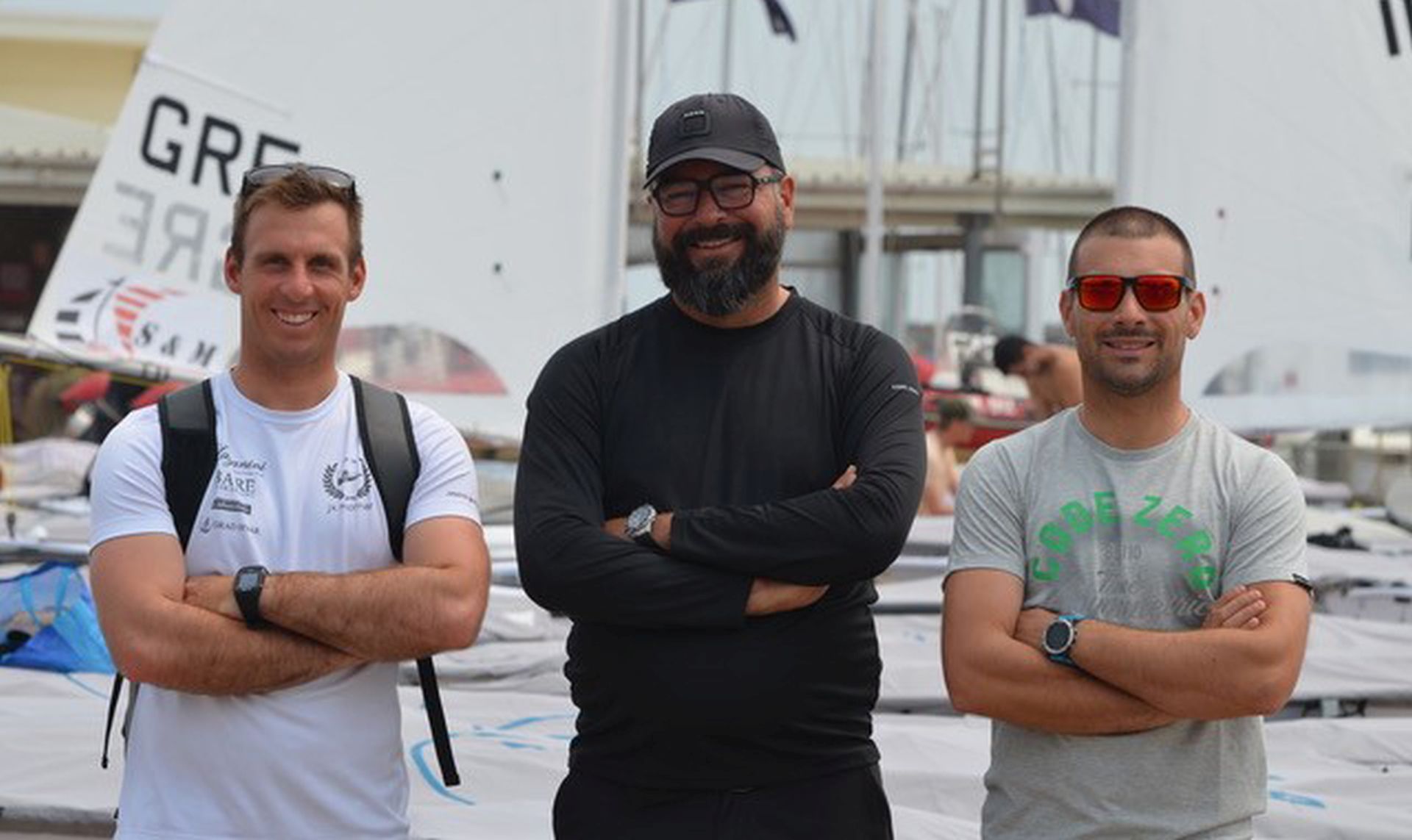 Split, 10.2.2020 - Èlanovi splitskog Jedrilièarskog kluba "Mornar" Tonèi Stipanoviæ i Filip Juriiæ sudjelovat æe na Svjetskom prvenstvu klase Laser koje sutra zapoèinje u Melbourneu i na kojem æe 130 najboljih "laseraa"  svijeta imati prigodu iskuati formu prije nastupa na Olimpijskim igrama u Tokiju.
foto HINA/ Vrh komunikacije/ ua