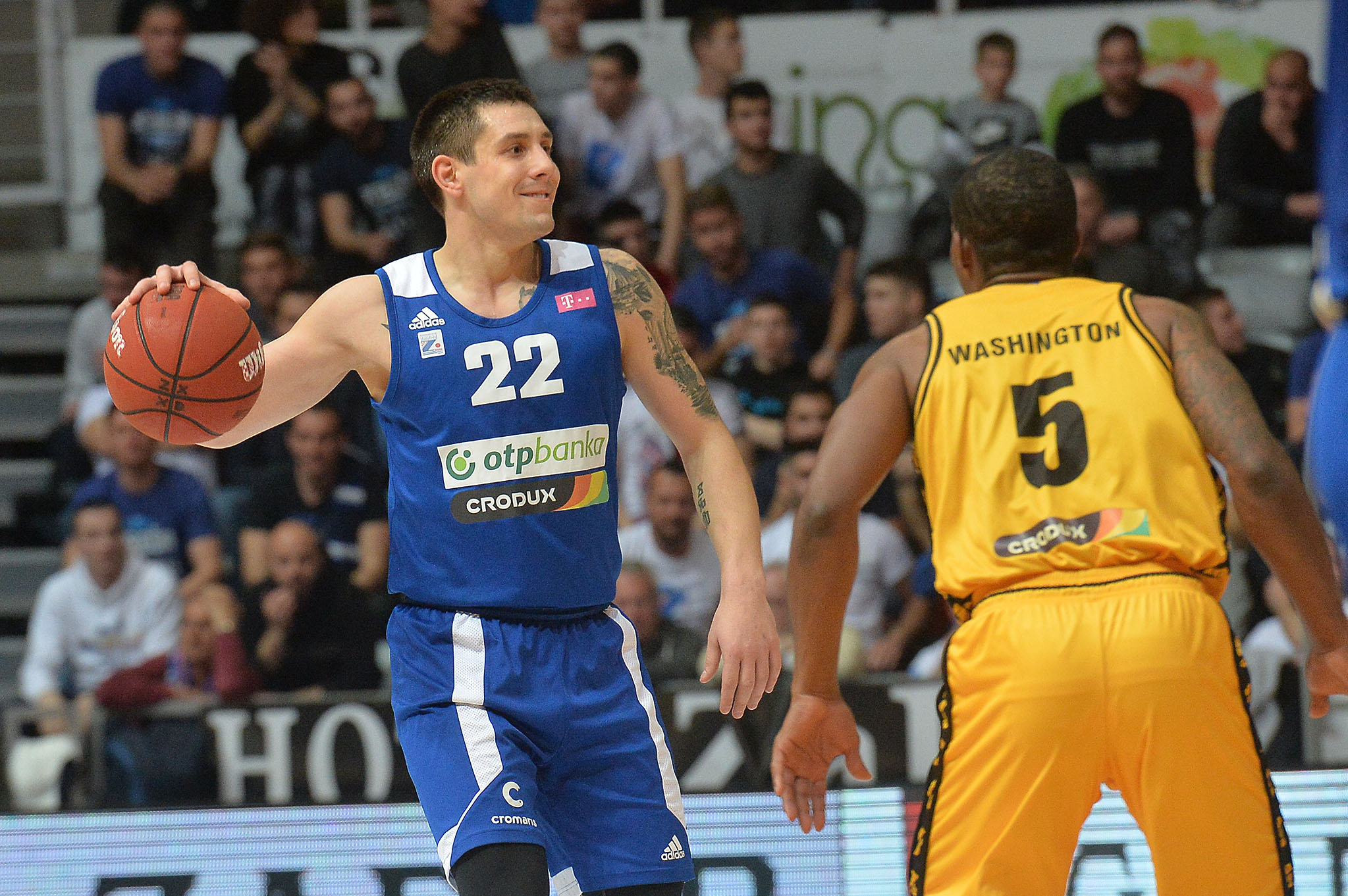 zadar, 13.02.2020. - dvorana kresimira cosica na visnjiku, utakmica poluzavrsnice kupa kresimir cosic izmedju kk zadar i kk split - martin junakovic