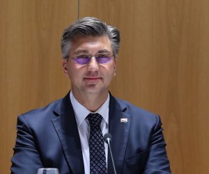 epa08222796 Croatia's Prime Minister Andrej Plenkovic waits before the Informal meeting between the EU and Western Balkans at the European Council headquarters in Brussels, Belgium, 16 February 2020. The leaders from the six Western Balkans countries will join Eu Council Presidents Michel and Eu Commission President von der Leyen with Croatian Prime Minister Plenkovic and High Representative Borrell for an informal meeting to prepare the EU-Western Balkans summit in Zagreb in May 2020.  EPA/ARIS OIKONOMOU / POOL