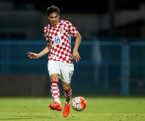 01.09.2016., Gradski stadion, Koprivnica - Kvalifikacije za U21 Europsko prvenstvo koje ce se igrati u Poljskoj 2017., skupina 6, Hrvatska - Svedska. Filip Krovinovic. Photo: Igor Kralj/PIXSELL