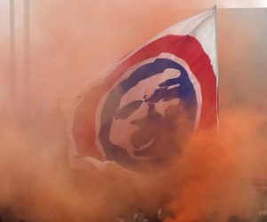 02.02.2020., stadion Andjelko Herjavec, Varazdin - Hrvatski Telekom Prva liga, 20. kolo, NK Varazdin - HNK Hajduk. Navijaci Hajduka, Torcida. Photo: Vjeran Zganec Rogulja/PIXSELL