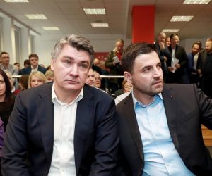 08.02.2020., Zagreb - Sjediste SDP-a. Sjednica Glavnog odbora SDP-a. Zoran Milanovic, Davor Bernardic, Biljana Borzan. Photo: Sanjin Strukic/PIXSELL