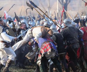 08.02.2020., Donja Stubica - Odrzana je rekonstrukcija bitke koja se odigrala 1573. godine kad su se pobunili kmetovi pod vodstvom Matije Gupca protiv feudalnog gospodara Franje Tahija i ostalih velikasa. 
Photo: Luka Stanzl/PIXSELL