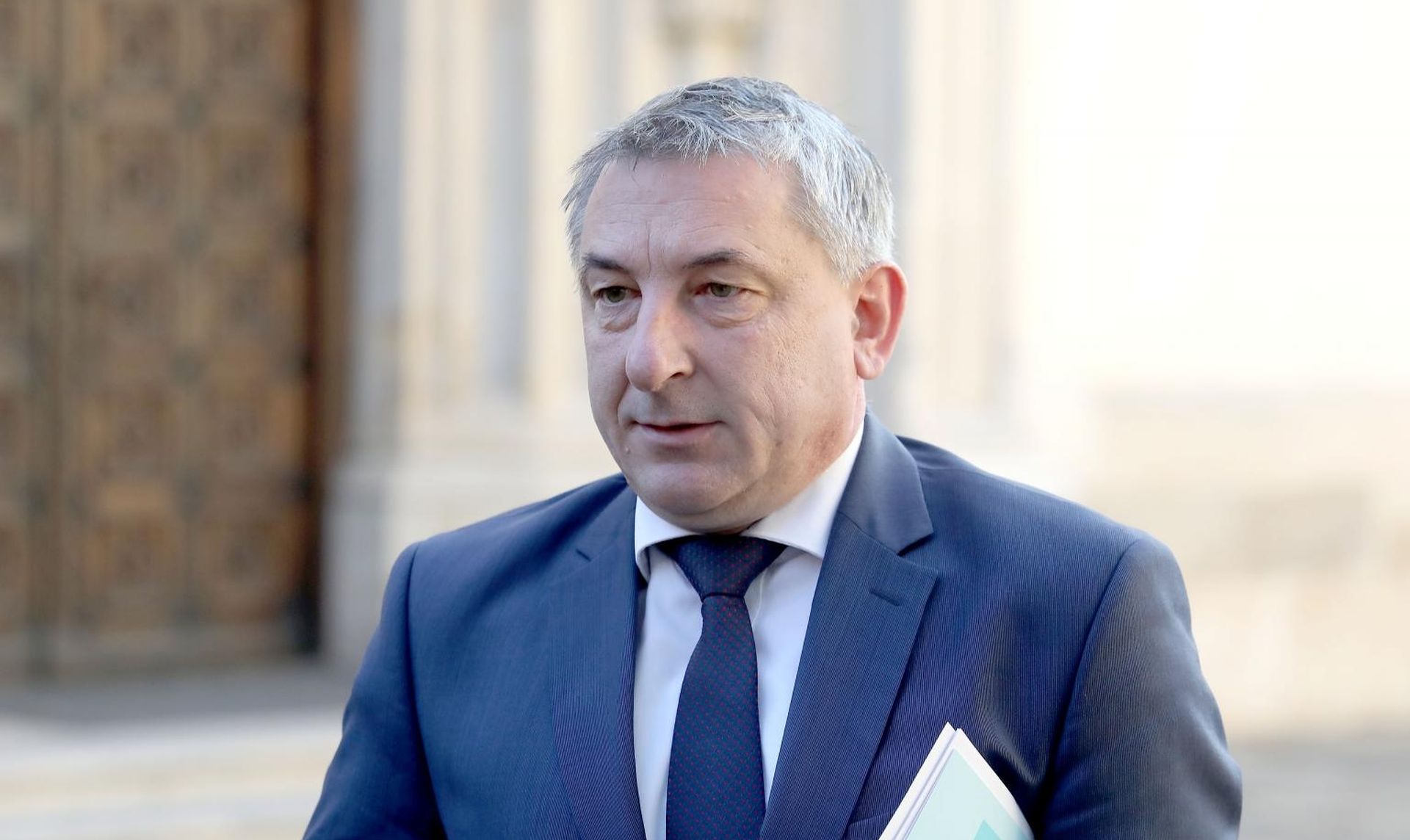 09.01.2020., Zagreb - Potpredsjednik Vlade i ministar graditeljstva i prostornog uredjenja Predrag Stromar dolazi u Banske dvore na 201. sjednicu Vlade RH. Photo: Patrik Macek/PIXSELL